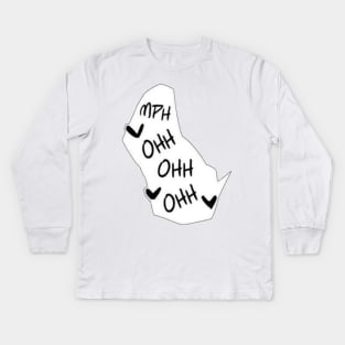 sugoi dekai text Kids Long Sleeve T-Shirt